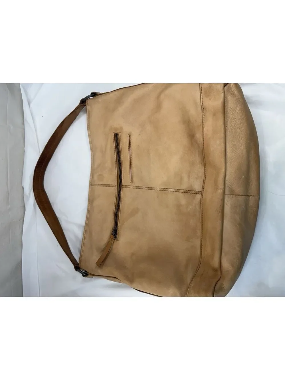 MADE IN INDIA genuine leather basketweave pattern Hobo handbag